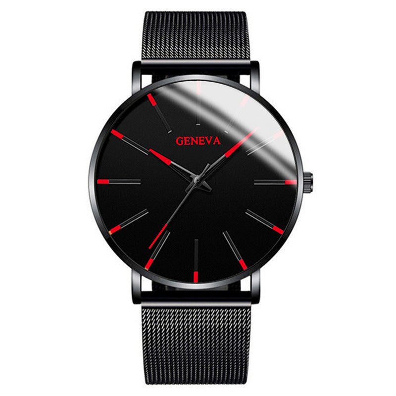 Fashion blue needle men's watch