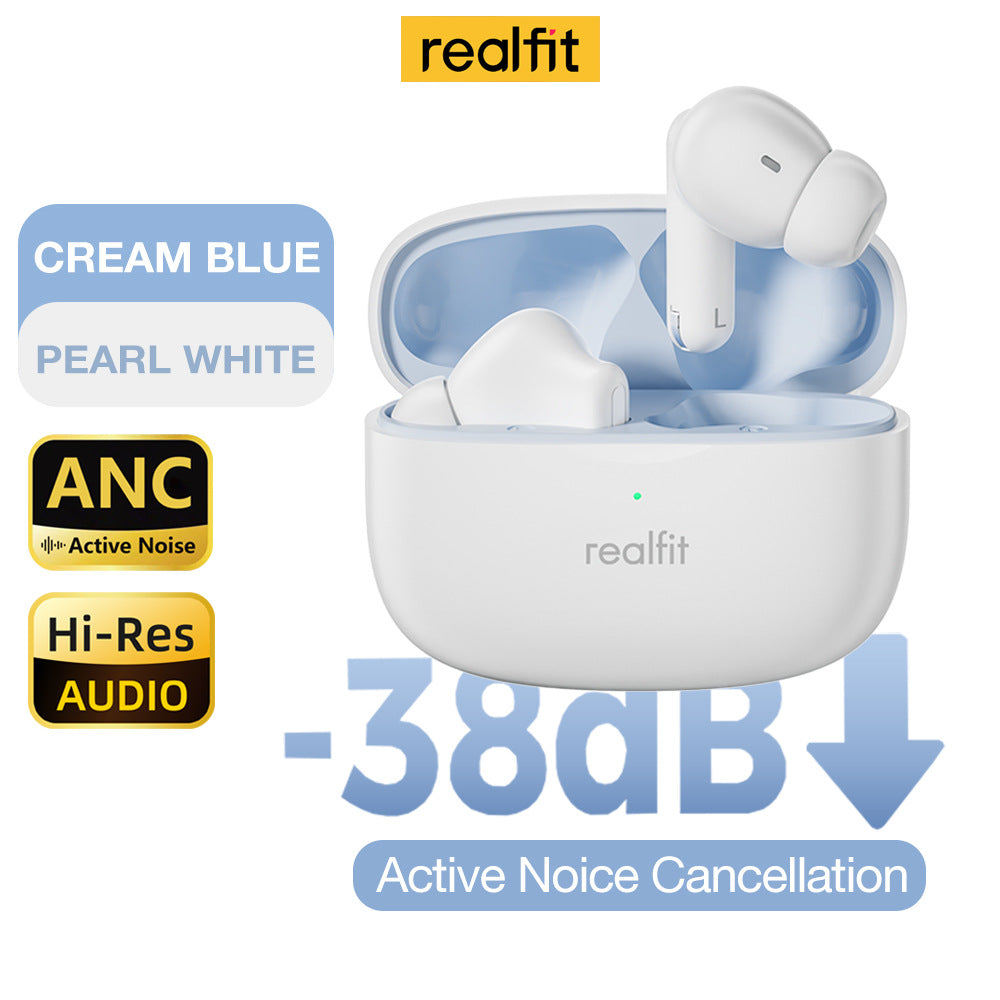 Noise-canceling wireless Bluetooth headphones