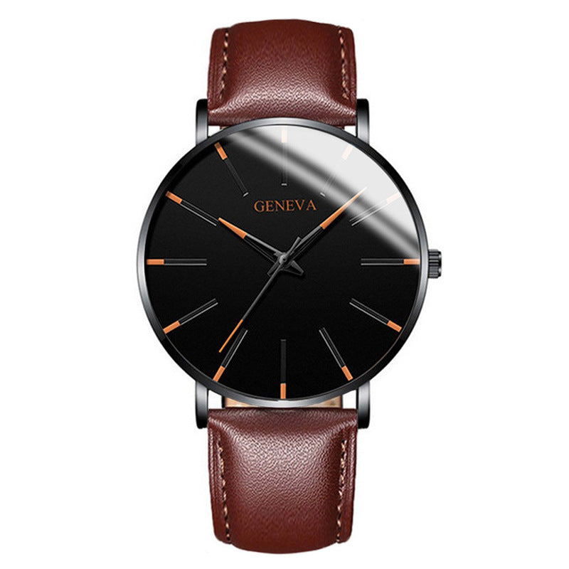 Fashion blue needle men's watch