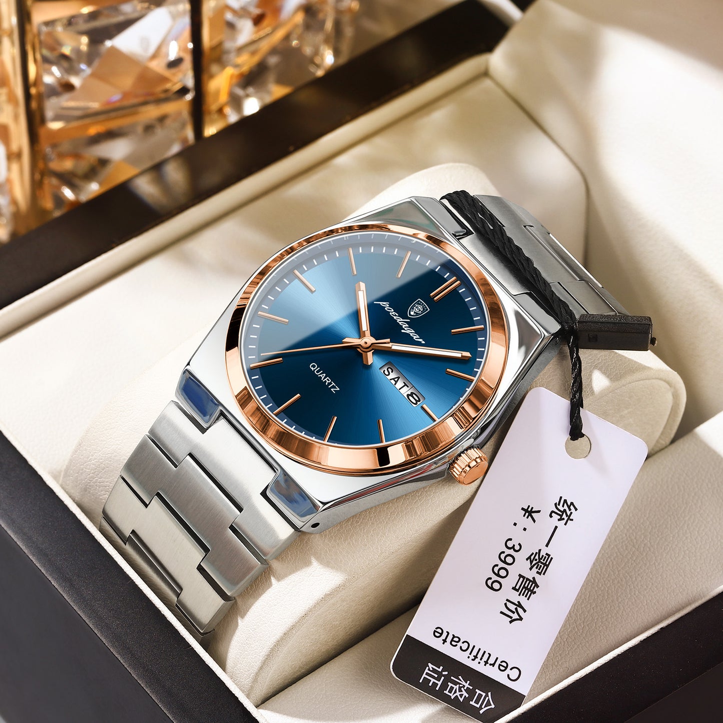Swiss brand luxury men's watch poedagar
