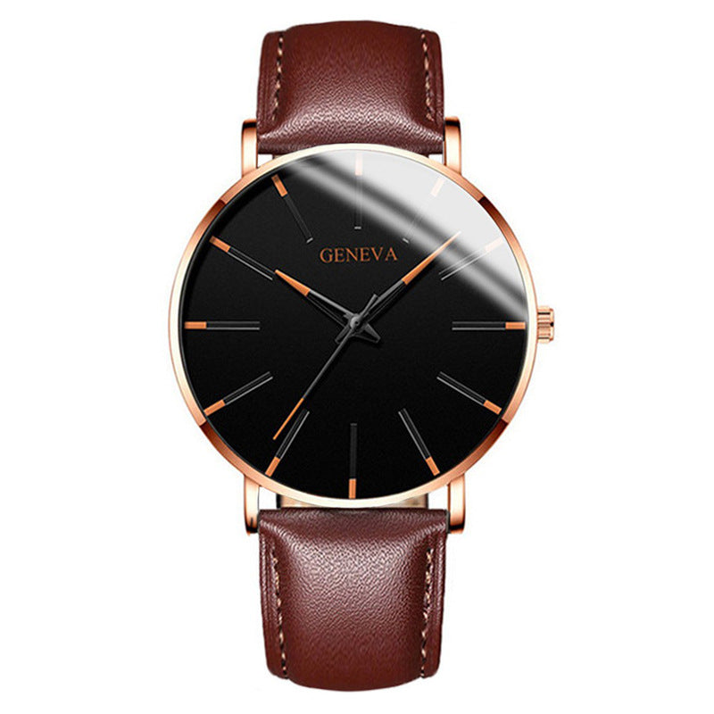 Fashion blue needle men's watch