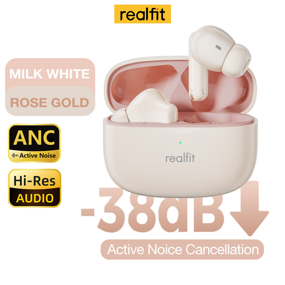 Noise-canceling wireless Bluetooth headphones