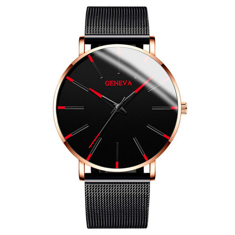 Fashion blue needle men's watch