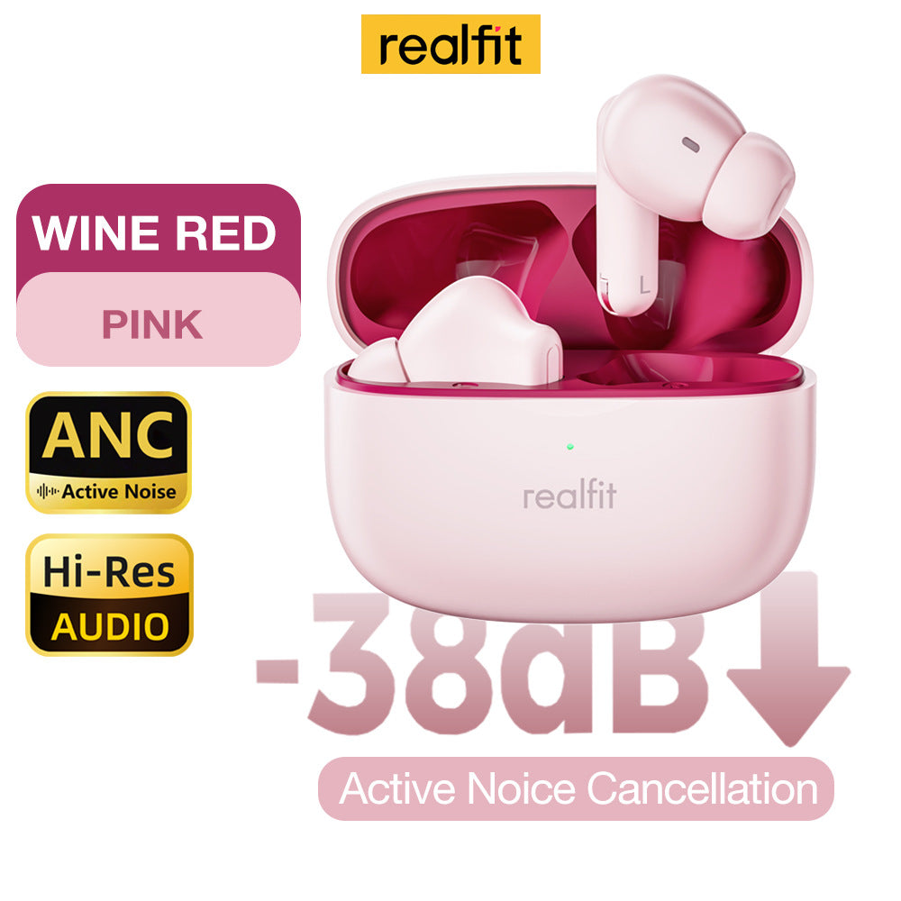 Noise-canceling wireless Bluetooth headphones