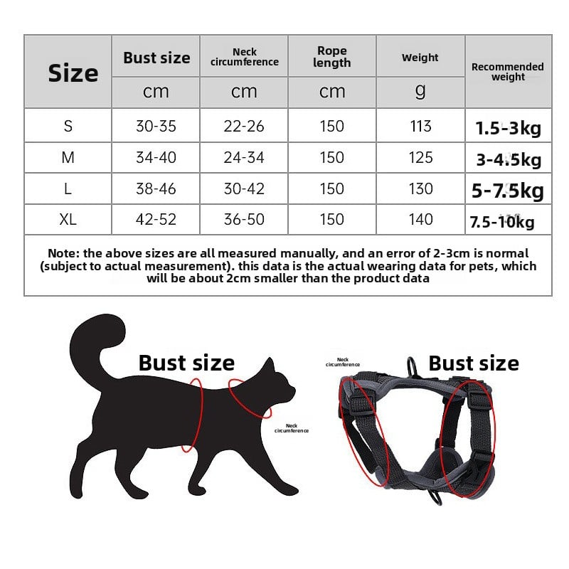 Vest Cat Traction Rope