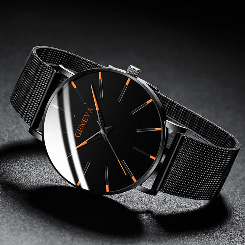 Fashion blue needle men's watch