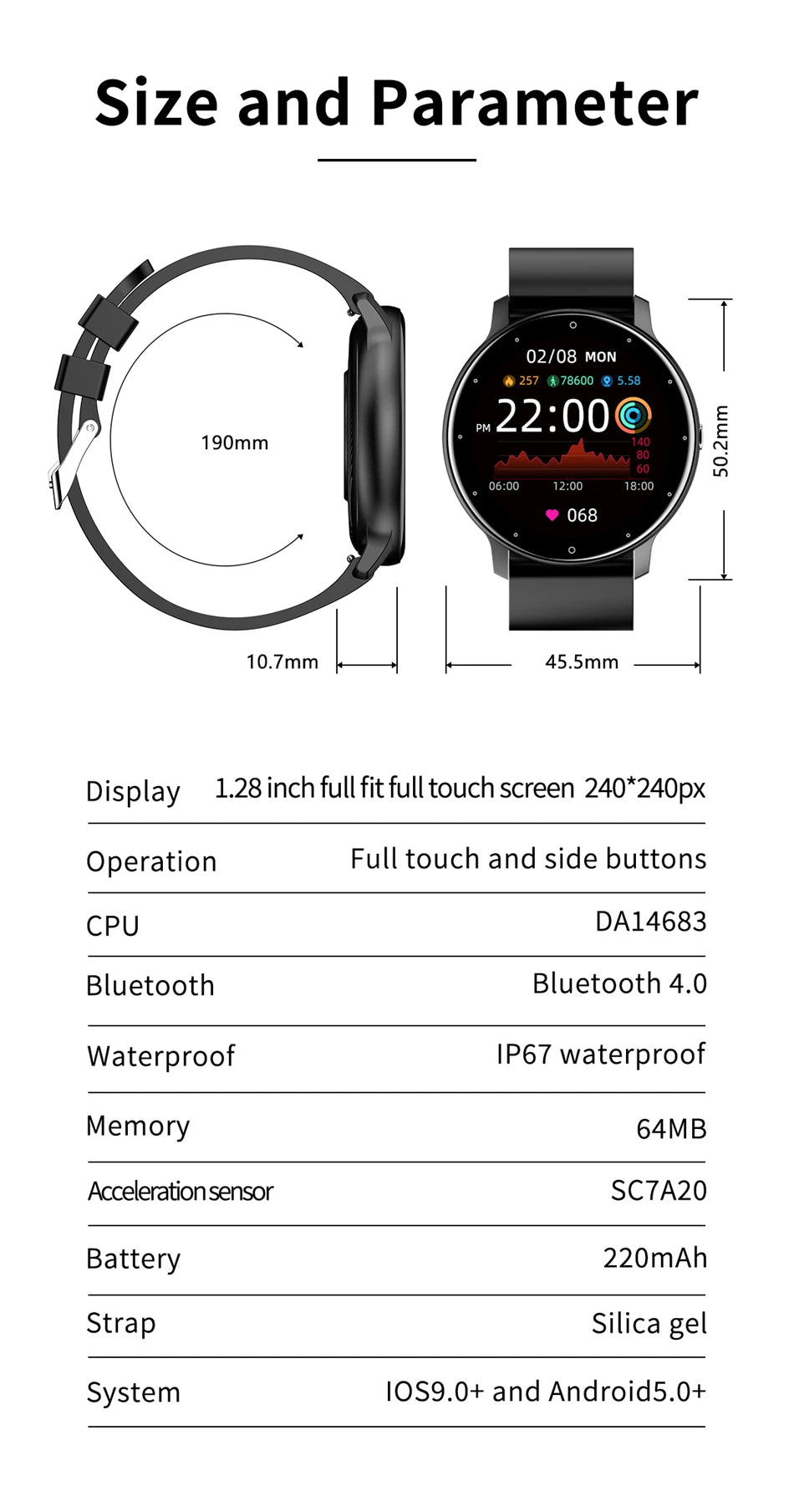 NEW Men Smart Watch Bluetooth Call Digital Fitness Tracker IP68 Waterproof Sports Smartwatch for Women Xiaomi Huawei Phones 2025