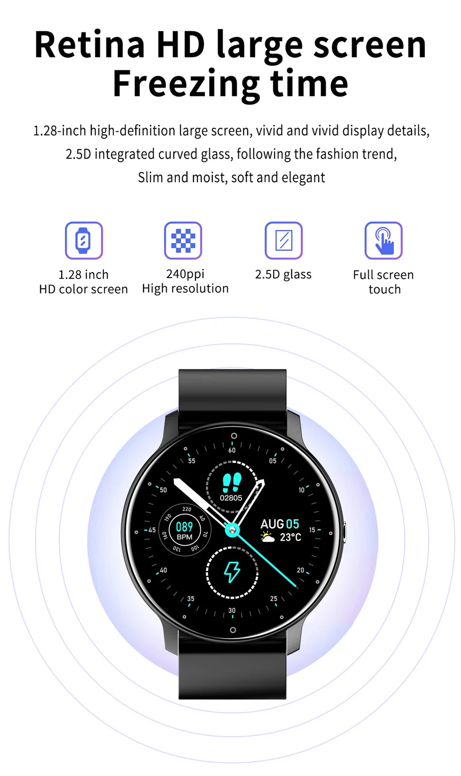 NEW Men Smart Watch Bluetooth Call Digital Fitness Tracker IP68 Waterproof Sports Smartwatch for Women Xiaomi Huawei Phones 2025