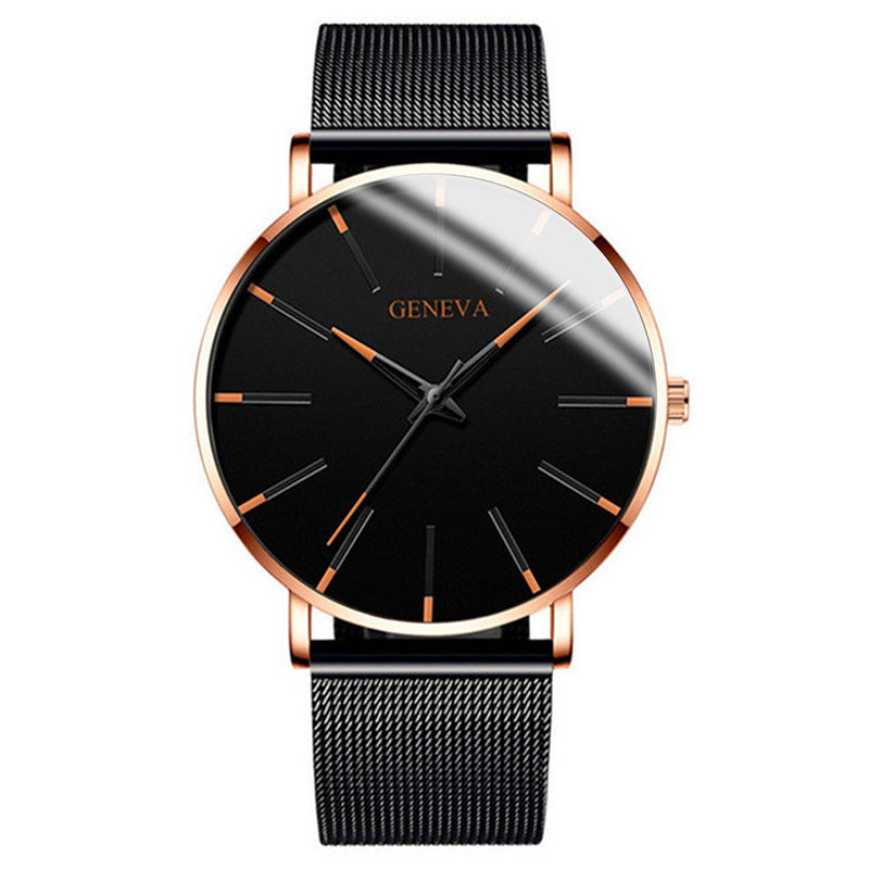 Fashion blue needle men's watch