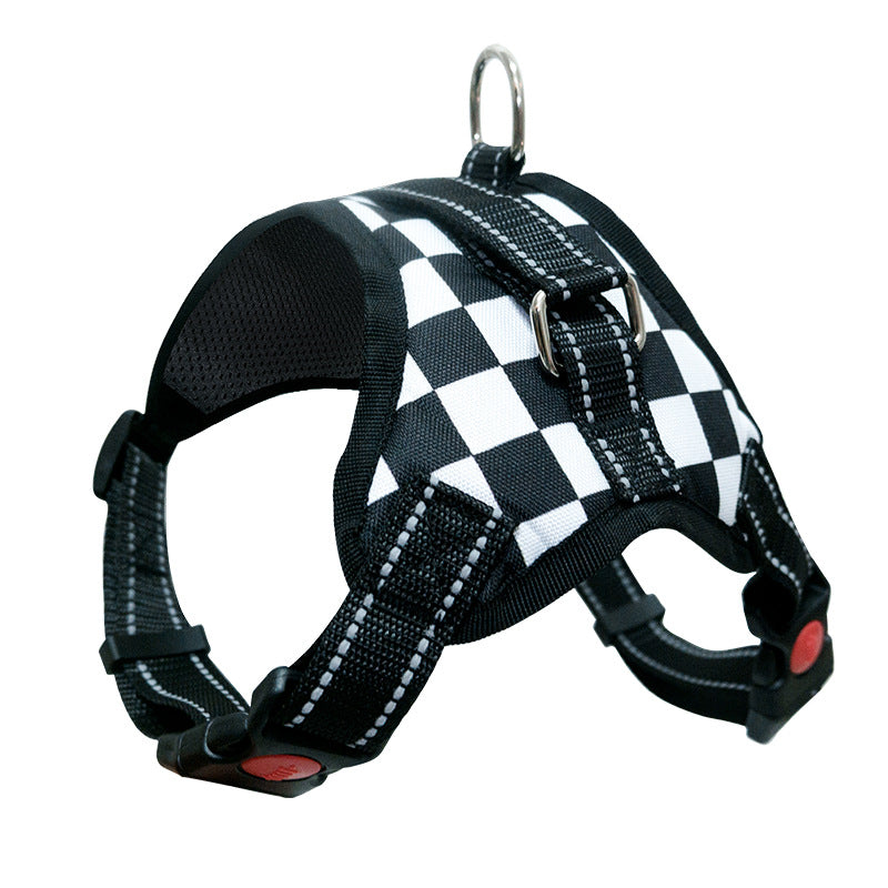 Explosion medium and large dog pet dog saddle chest strap explosion proof Teddy Koji gold hair Samo dog supplies