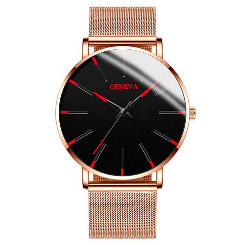 Fashion blue needle men's watch