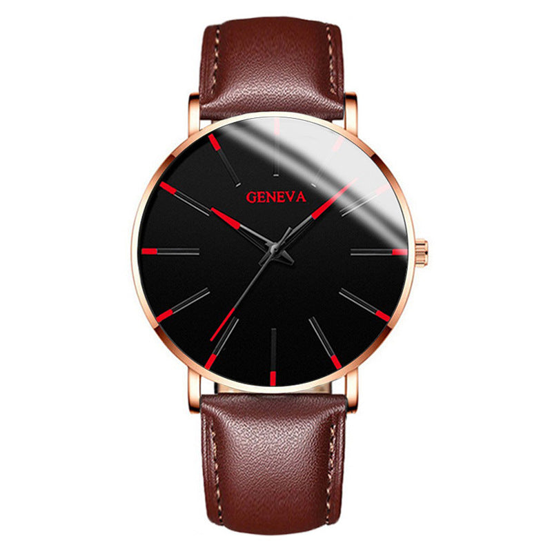 Fashion blue needle men's watch