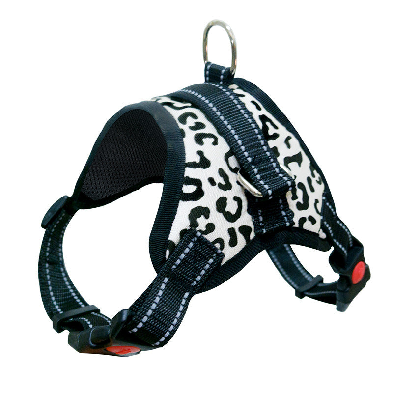 Explosion medium and large dog pet dog saddle chest strap explosion proof Teddy Koji gold hair Samo dog supplies