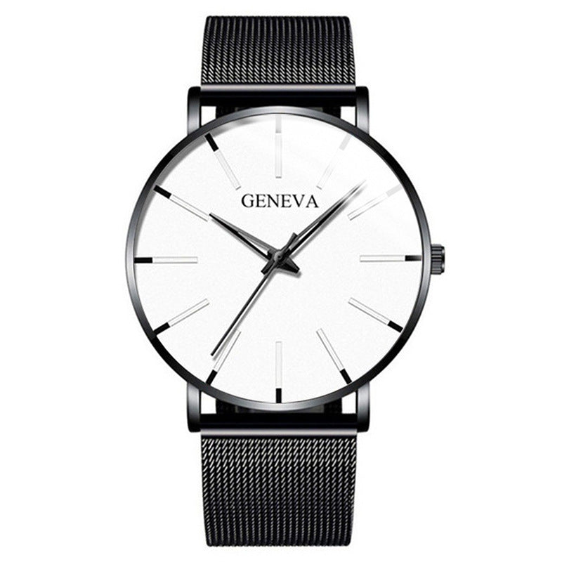 Fashion blue needle men's watch