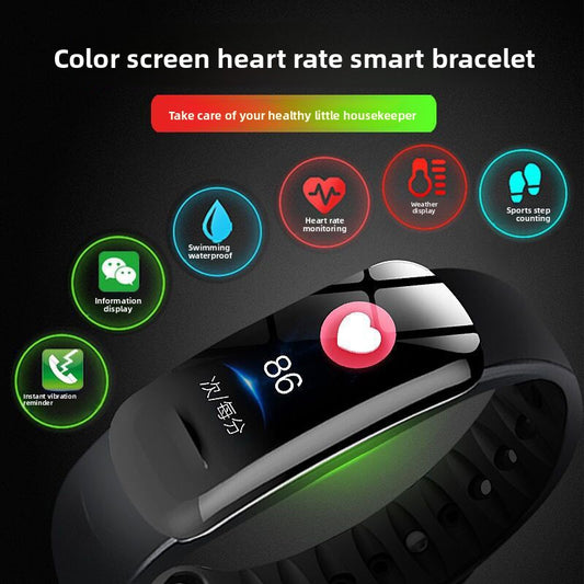 Color screen smart bracelet with waterproof Bluetooth