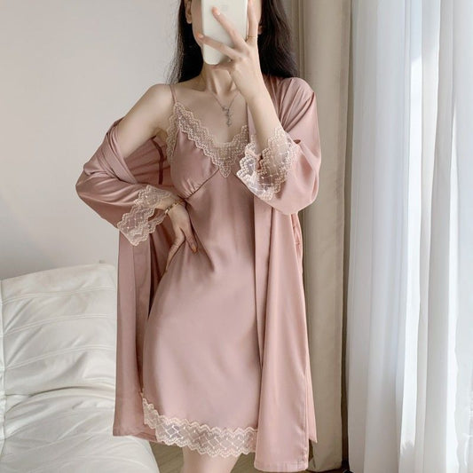 Women's Sexy Pajama Set with Breast Pad
